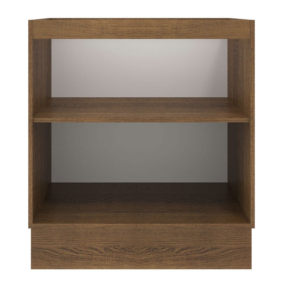 Balcão de Cozinha Madesa Agata 70 x 60 cm 2 Portas (Sem Tampo) Rustic/Branco