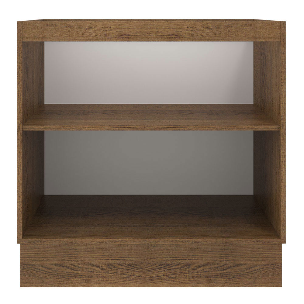 Balcão de Cozinha Madesa Agata 80 x 60 cm 2 Portas (Sem Tampo) Rustic/Branco