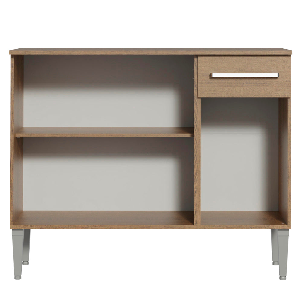 Balcão Gabinete Madesa Emilly 3 Portas e 1 Gaveta Rustic