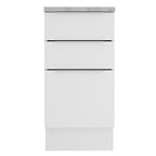 Balcão Madesa Stella 40 cm 3 Gavetas Branco