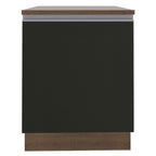 Balcão Madesa Glamy 60 cm 1 Porta Rustic/Preto