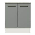 Balcão de Cozinha Madesa Agata 70 cm 2 Portas Branco/Cinza