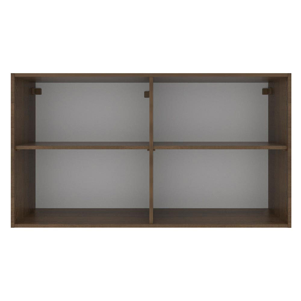 Armário Aéreo Madesa Glamy 120 cm 2 Portas Rustic