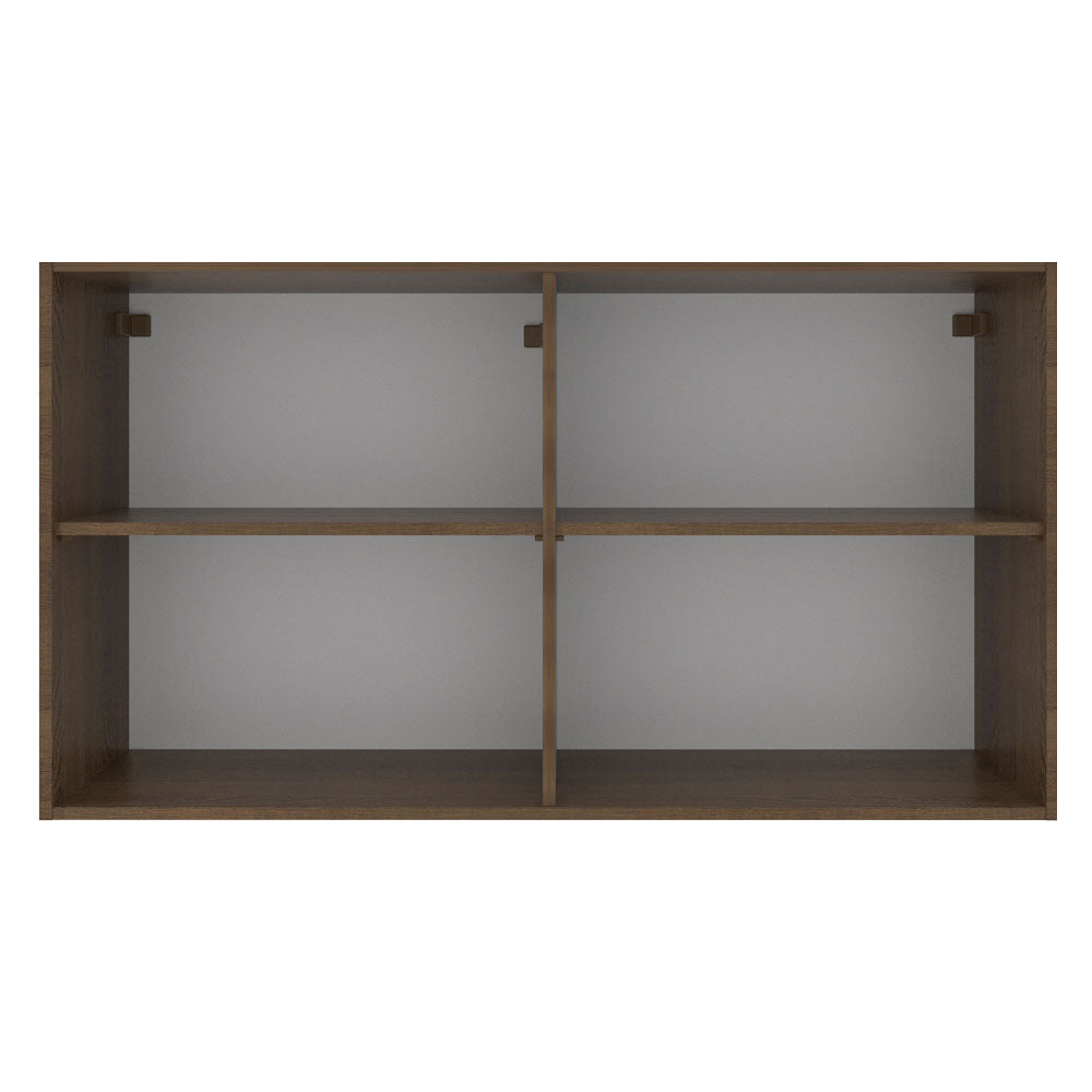 Armário Aéreo Madesa Stella 120 cm 2 Portas Rustic