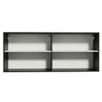 Armário Aéreo de Cozinha Madesa Reims 120 x 50 cm 2 Portas Preto