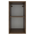 Armário Aéreo Madesa Stella 35 cm 1 Porta Rustic/Branco