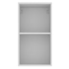 Armário Aéreo Madesa Glamy 35 cm 1 Porta Branco/Preto