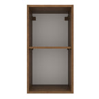 Armário Aéreo Madesa Agata 35 cm 1 Porta Rustic/Preto