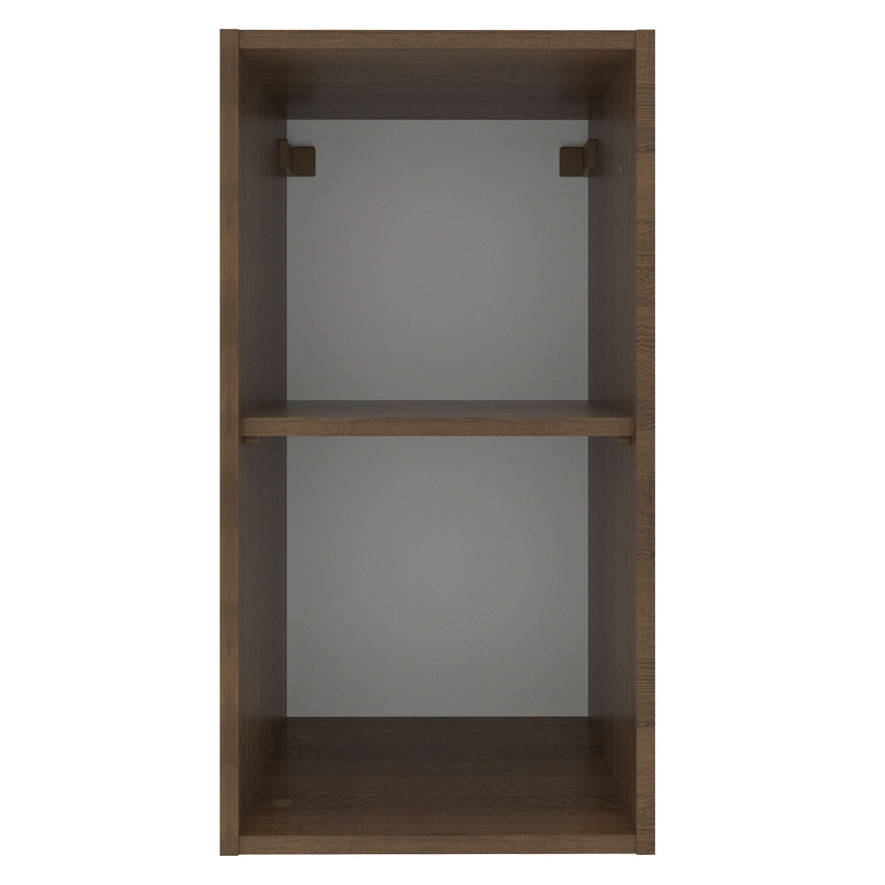 Armário Aéreo Madesa Glamy 35 cm 1 Porta Rustic/Preto