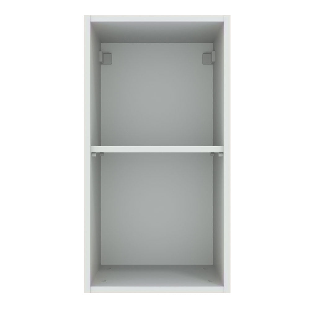 Armário Aéreo Madesa Agata 35 cm 1 Porta Branco/Cinza