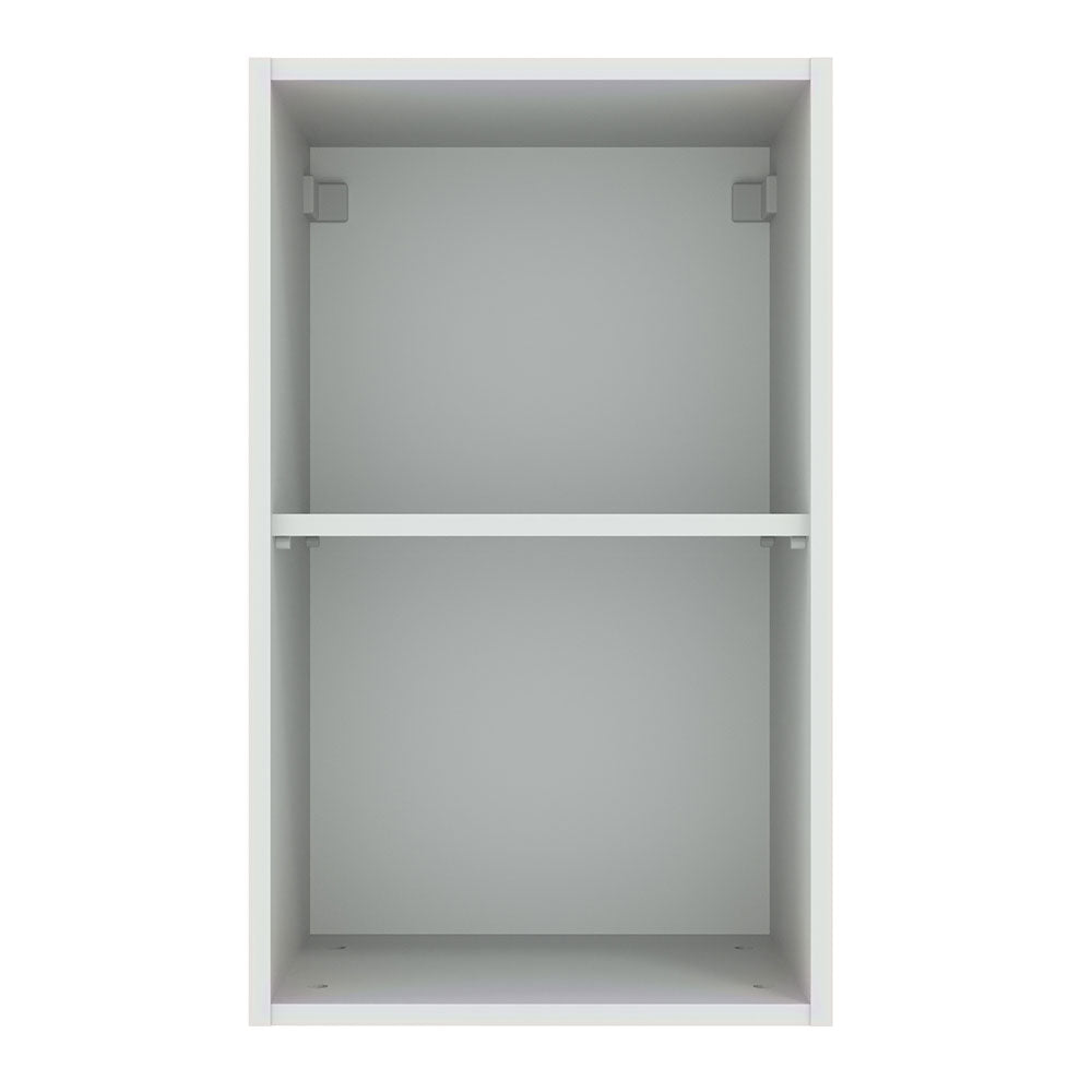 Armário Aéreo Madesa Agata 40 cm 1 Porta Branco/Preto