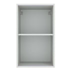 Armário Aéreo Madesa Agata 40 cm 1 Porta Branco/Preto
