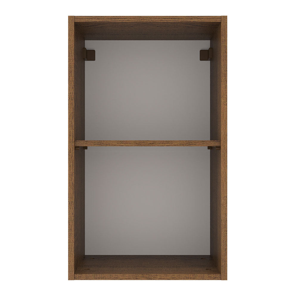 Armário Aéreo Madesa Agata 40 cm 1 Porta Rustic/Preto