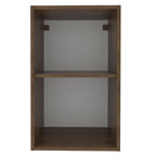 Armário Aéreo Madesa Glamy 40 cm 1 Porta Rustic/Preto