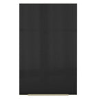 Armário Aéreo Madesa Lux 40 cm 1 Porta Rustic/Preto