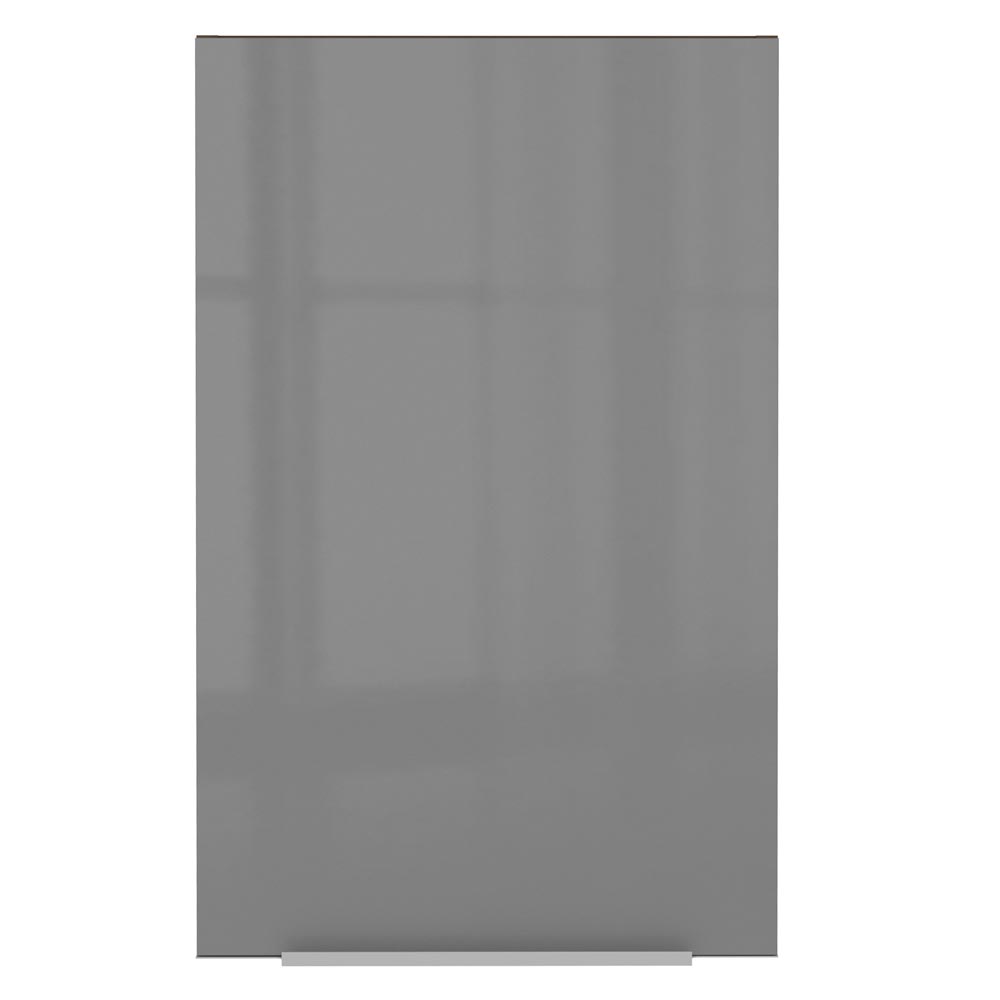 Armário Aéreo Madesa Lux 40 cm 1 Porta Rustic/Cinza