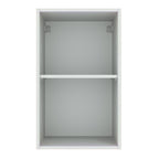 Armário Aéreo Madesa Agata 40 cm 1 Porta Branco/Cinza
