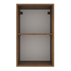 Armário Aéreo Madesa Agata 40 cm 1 Porta Rustic/Cinza