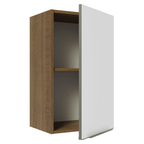 Armário Aéreo Madesa Lux 40 cm 1 Porta Rustic/Branco Veludo