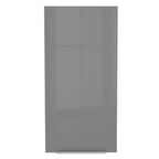 Armário Aéreo Madesa Lux 40 x 83 cm 1 Porta Rustic/Cinza