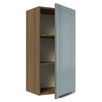 Armário Aéreo Madesa Lux 40 x 83 cm 1 Porta Rustic/Cinza