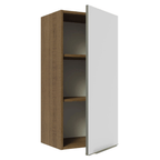 Armário Aéreo 40 x 83 cm 1 Porta Rustic/Branco Veludo Lux Madesa