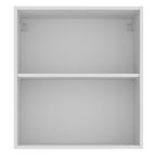 Armário Aéreo Madesa Glamy 60 cm 1 Porta Branco/Preto