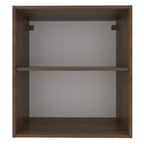 Armário Aéreo Madesa Glamy 60 cm 1 Porta Rustic/Preto