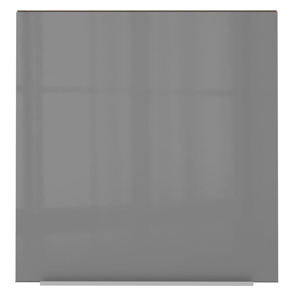 Armário Aéreo Madesa Lux 60 cm 1 Porta Rustic/Cinza