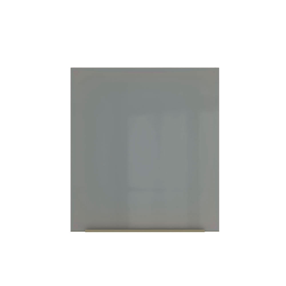 Armário Aéreo Madesa Lux 60 cm 1 Porta Branco/Cinza