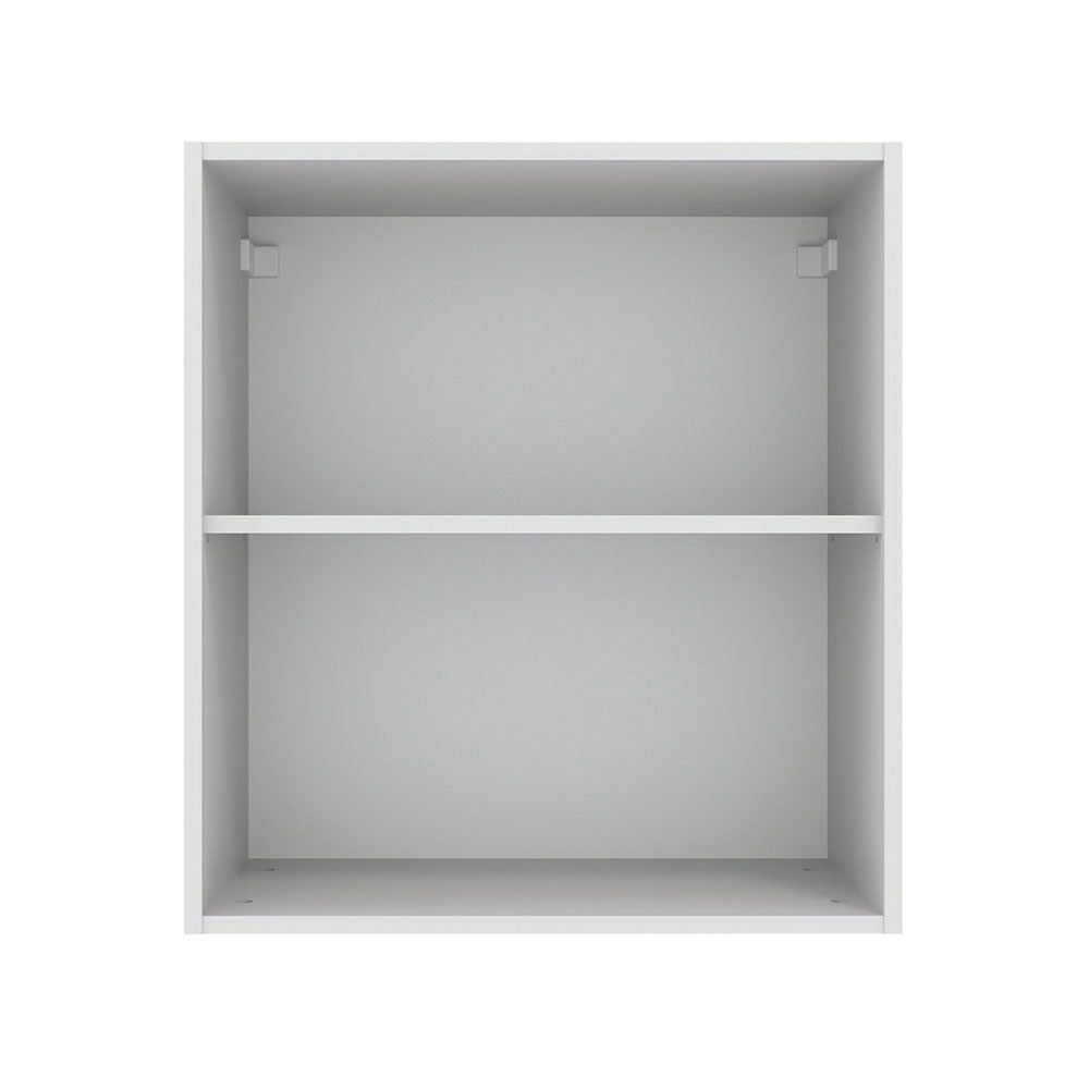 Armário Aéreo Madesa Agata 60 cm 1 Porta Branco/Cinza