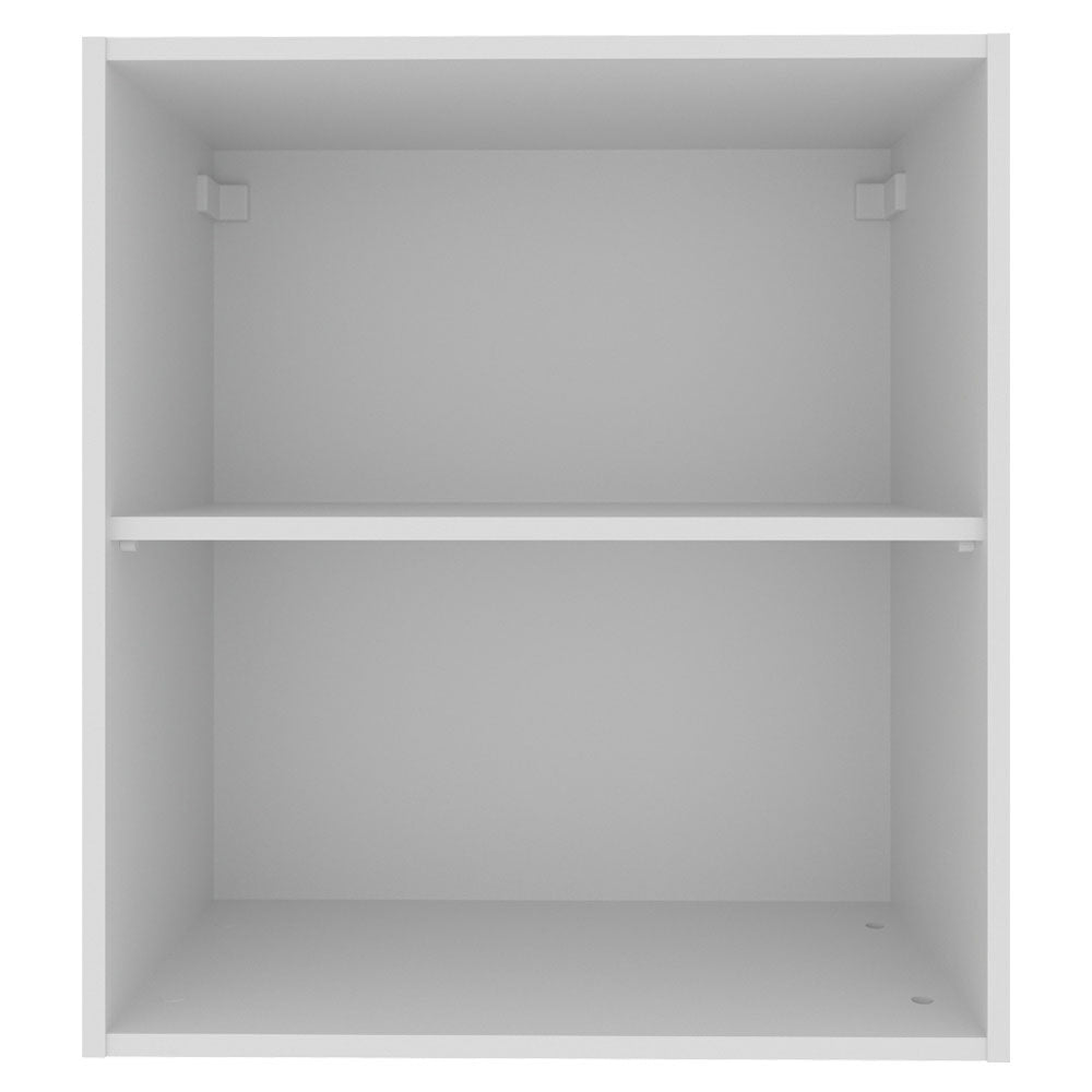 Armário Aéreo Madesa Acordes 100% MDF 60 cm 1 Porta Branco Brilho