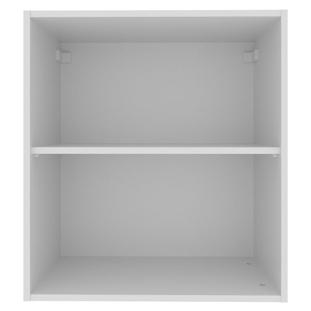 Armário Aéreo Madesa Acordes 100% MDF 60 cm 1 Porta Branco/Rustic