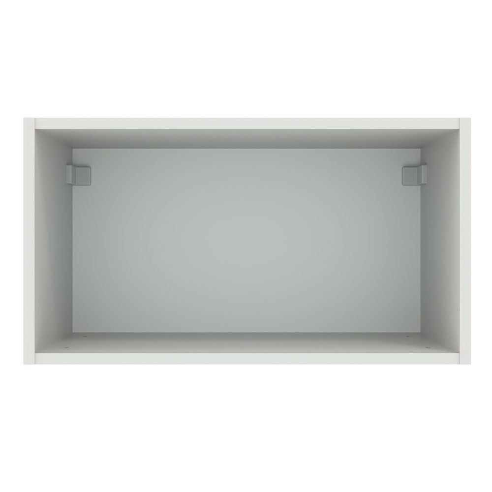 Armário Aéreo Madesa Agata 60 cm 1 Porta Basculante Branco/Preto