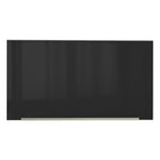 Armário Aéreo Madesa Lux 60 cm 1 Porta Basculante Branco/Preto