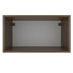 Armário Aéreo Madesa Glamy 60 cm 1 Porta Basculante Rustic/Preto