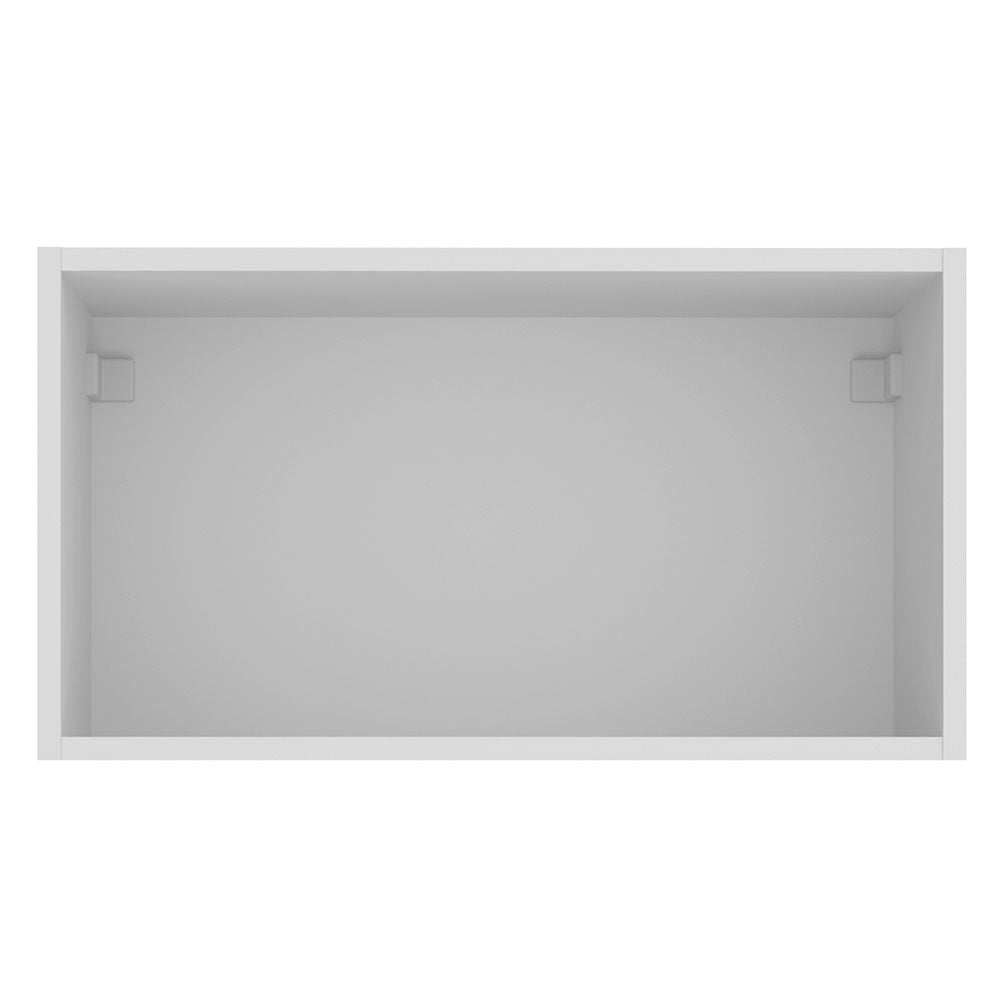 Armário Aéreo Madesa Glamy 60 cm 1 Porta Basculante Branco/Rustic
