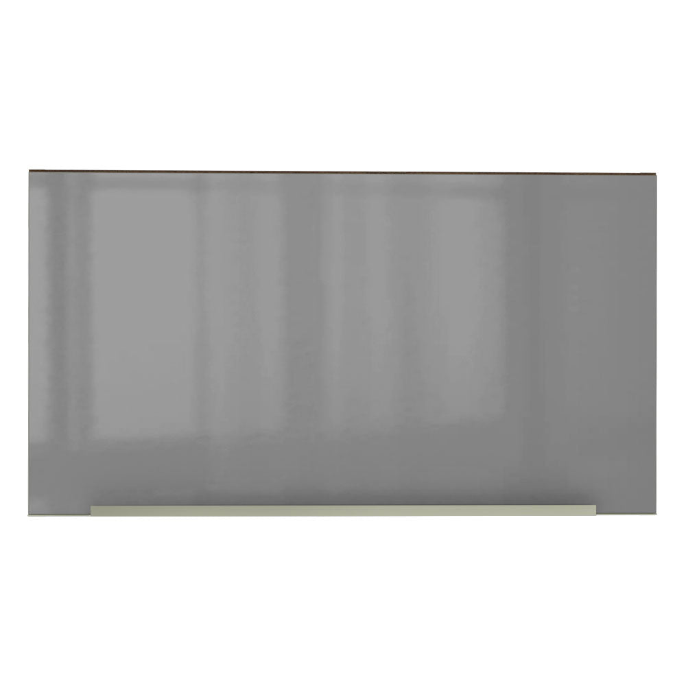 Armário Aéreo Madesa Lux 60 cm 1 Porta Basculante Rustic/Cinza