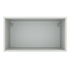 Armário Aéreo Madesa Agata 60 cm 1 Porta Basculante Branco/Cinza