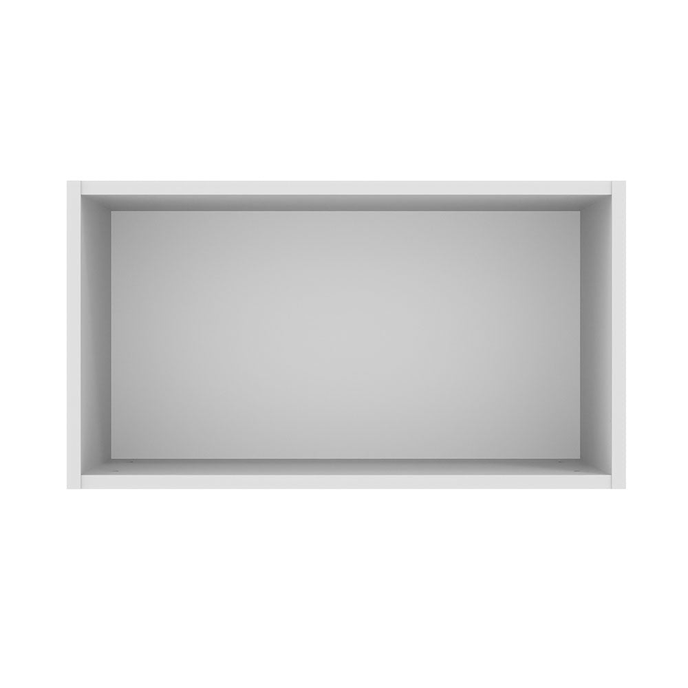 Armário Aéreo Madesa Lux 60 cm 1 Porta Basculante Branco/Branco Veludo