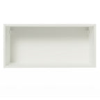 Armário Aéreo de Cozinha Madesa Glamy 70 cm 1 Porta Basculante Branco/Preto