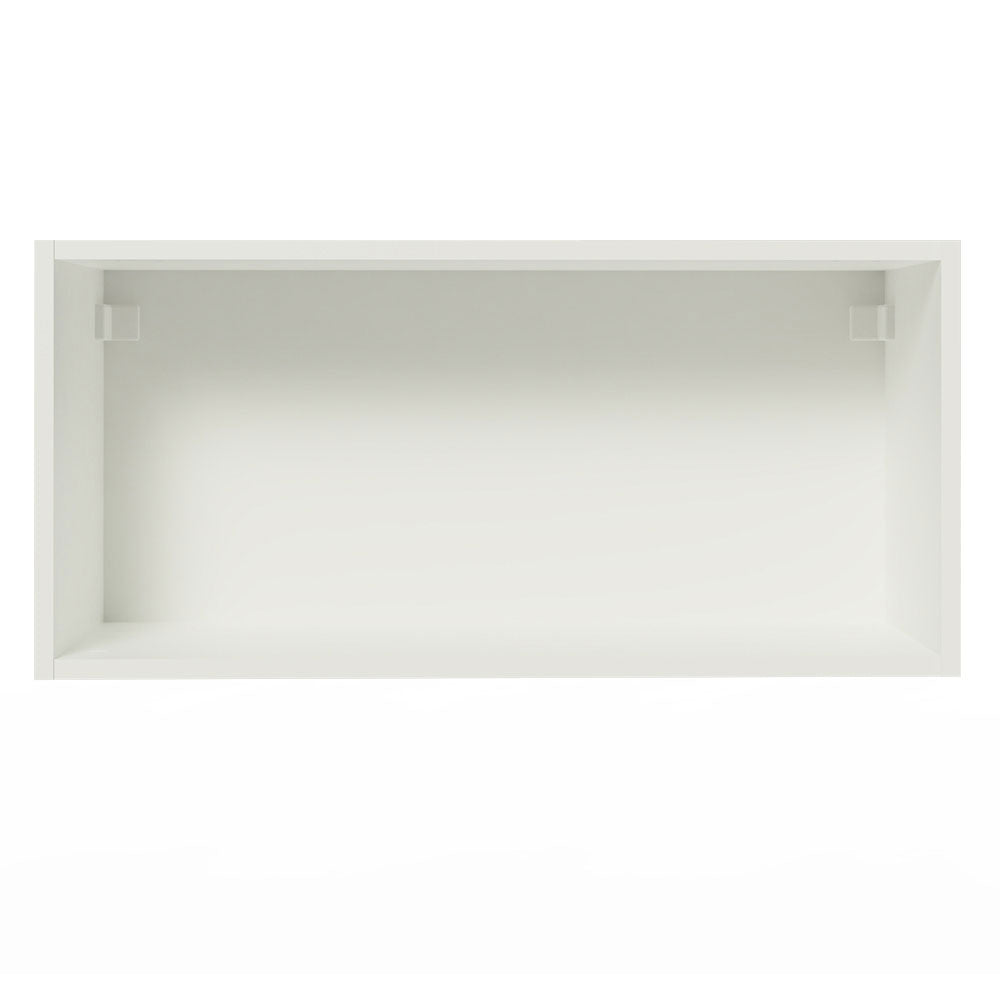 Armário Aéreo de Cozinha Madesa Glamy 70 cm 1 Porta Basculante Branco/Rustic