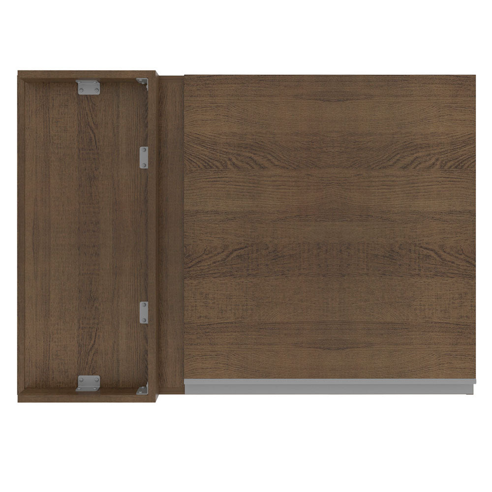Armário Aéreo de Canto Madesa Glamy 1 Porta Rustic