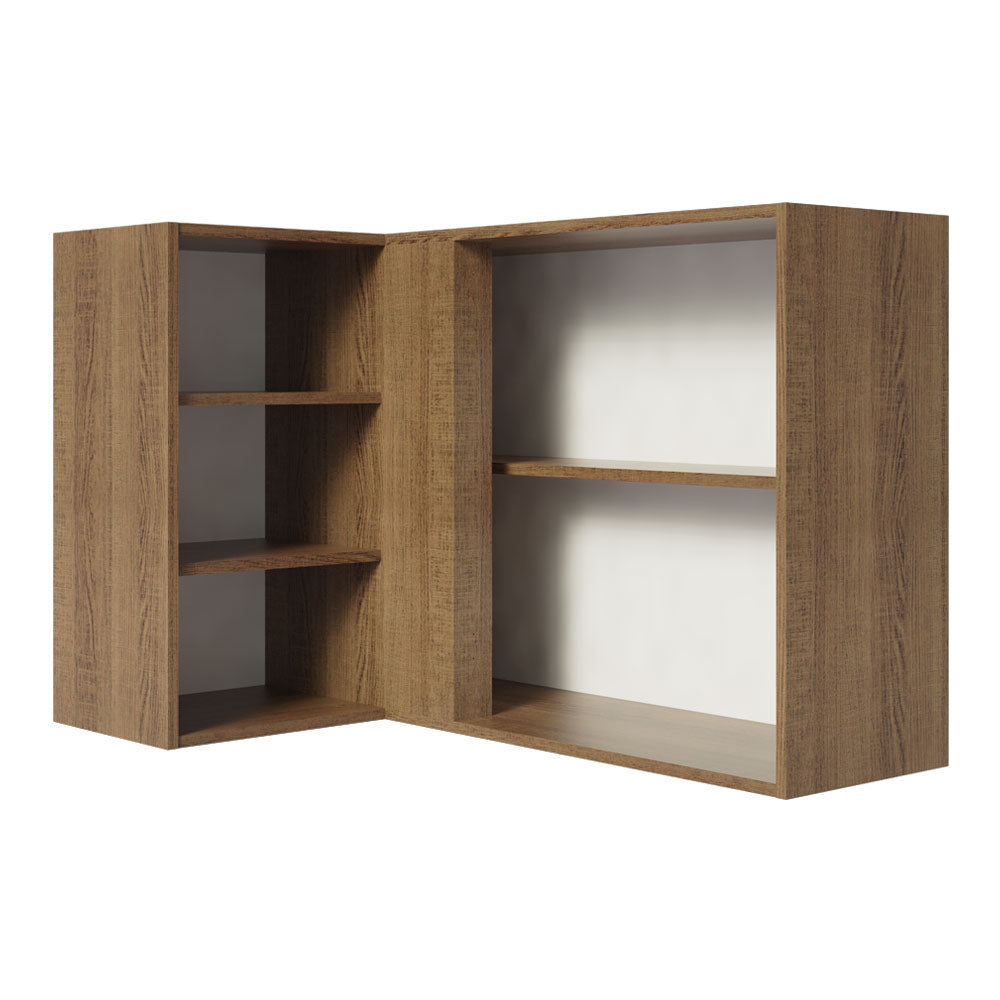 Armário Aéreo de Canto Madesa Stella 1 Porta para linha de 60 cm de profundidade Rustic