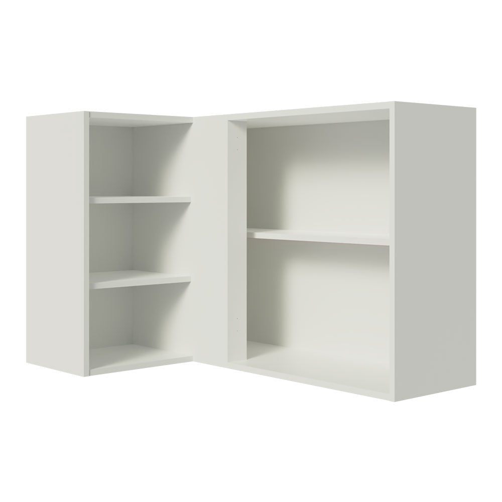 Armário Aéreo de Canto Madesa Stella 1 Porta para linha de 60 cm de profundidade Branco/Rustic
