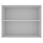 Armário Aéreo Madesa Acordes 100% MDF 80 cm 2 Portas Branco/Rustic
