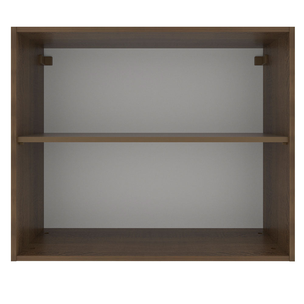 Armário Aéreo Madesa Glamy 80 cm 2 Portas Rustic/Branco