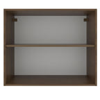 Armário Aéreo Madesa Glamy 80 cm 2 Portas Rustic/Branco