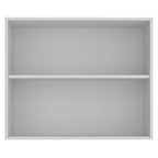 Armário Aéreo Madesa Glamy 80 cm 2 Portas Branco/Rustic
