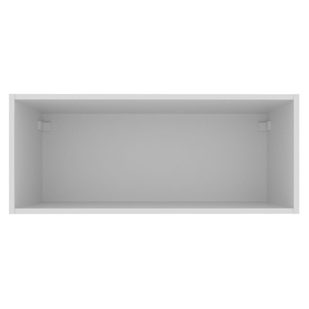 Armário Aéreo Madesa Acordes 100% MDF 80 cm 1 Porta Basculante Branco Brilho